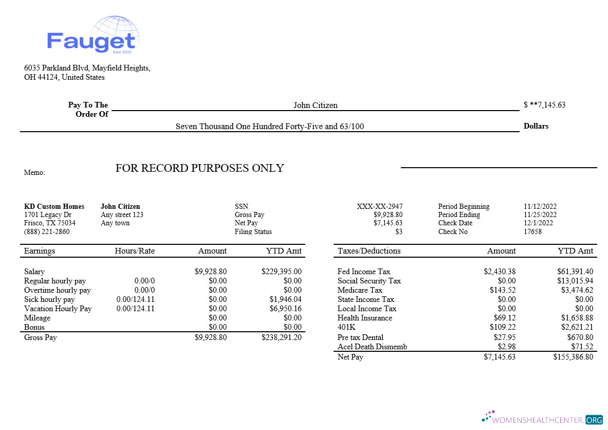 Download information corporation editable payroll in Word and PDF formats Photoshop template